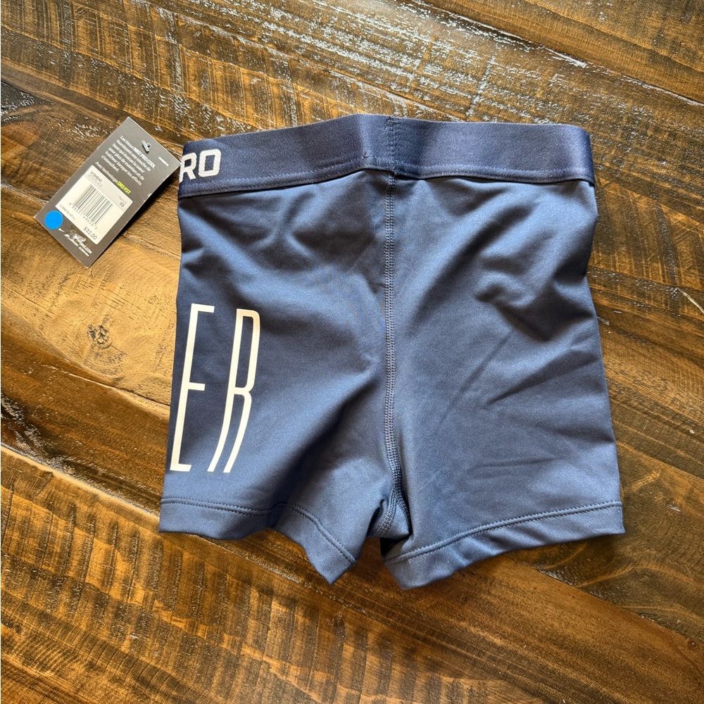Nike Pro Dri-FIT Cheer Spandex in Navy Blue - Picture 6 of 6